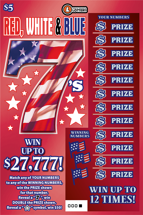 Red White and Blue 7s South Dakota Lottery
